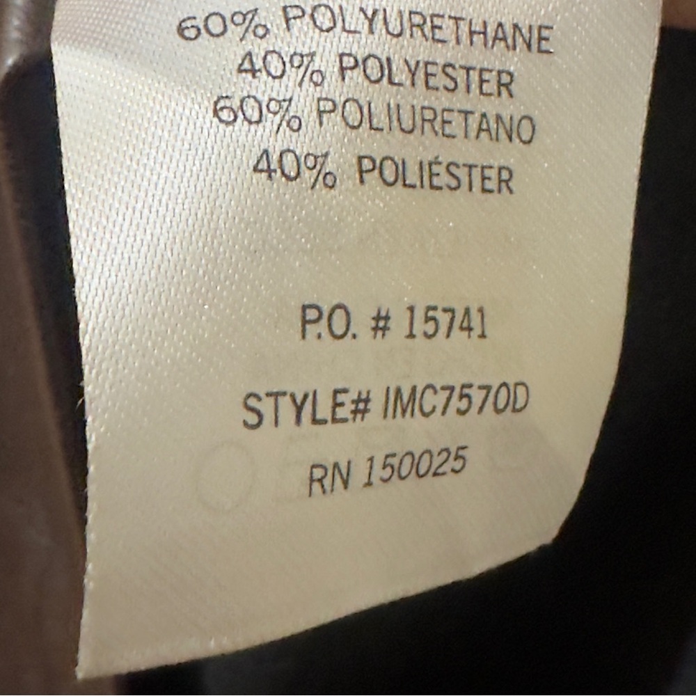 INLAND Chocolate Brown Faux Leather Cut-Out Midi Dress - Size Small - Picture 4 of 5